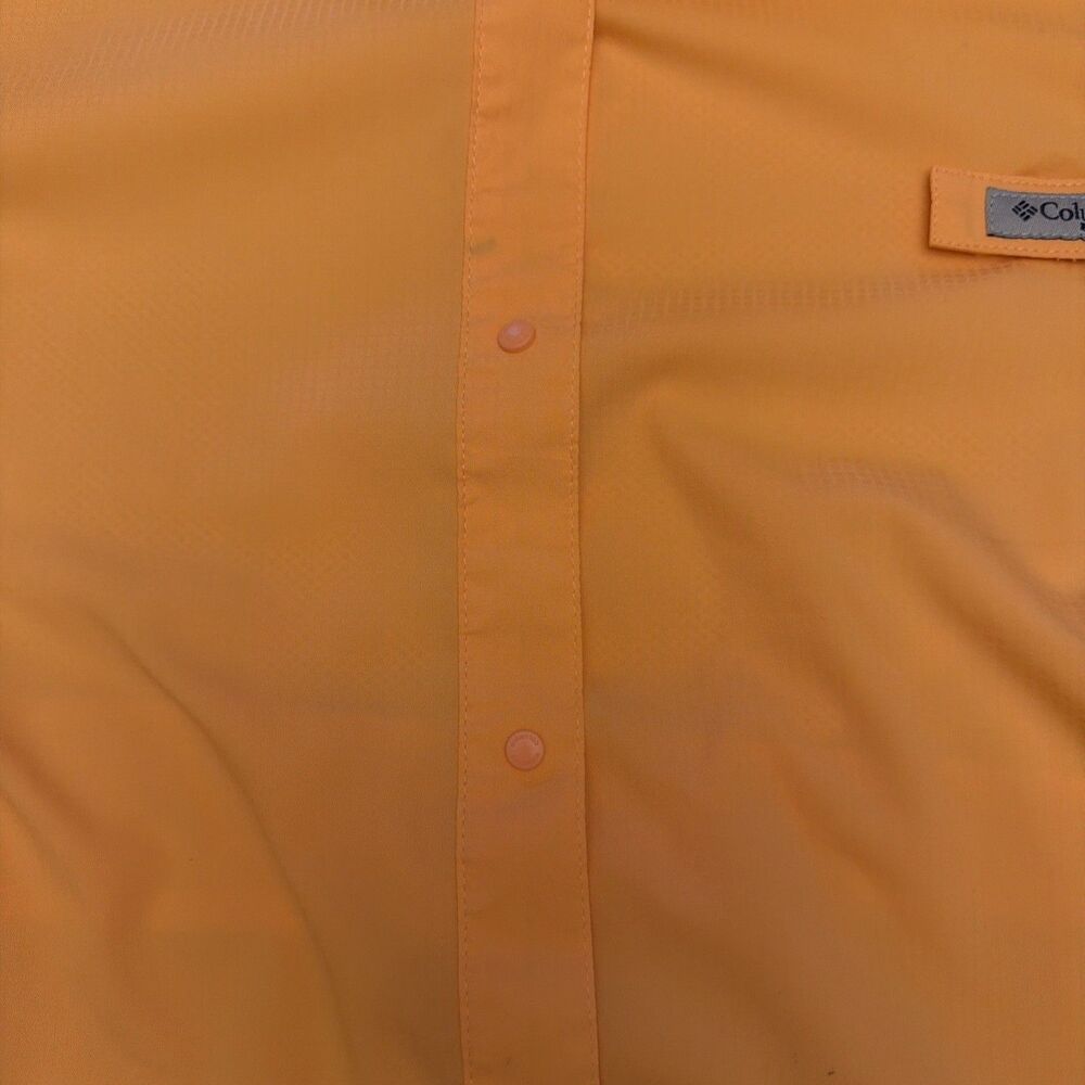 Columbia PFG Omnishade Women’s 3X Short Sleeve Orange Shirt - Picture 3 of 15